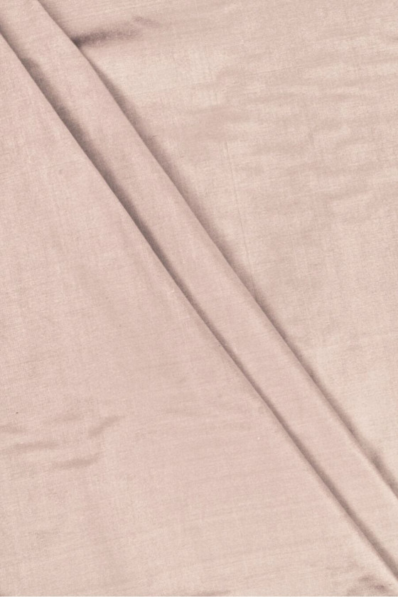 Szantung taftowy jedwabny brudny róż