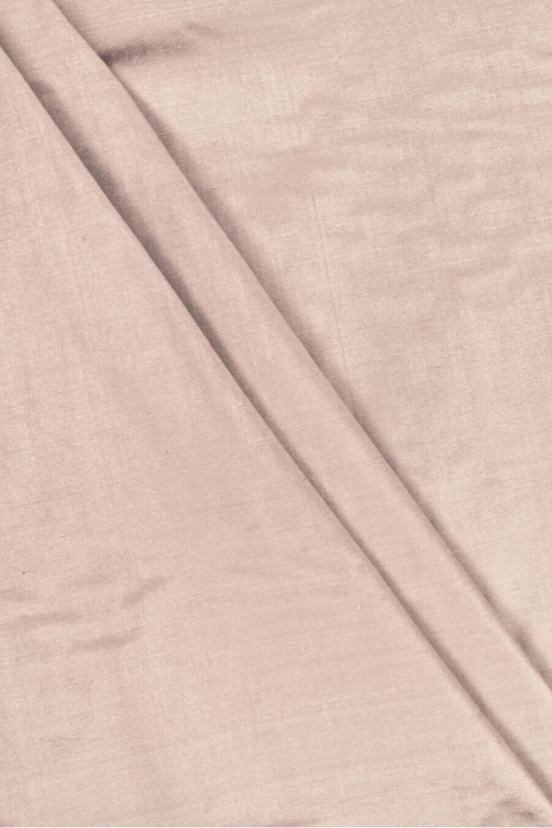 Szantung taftowy jedwabny brudny róż