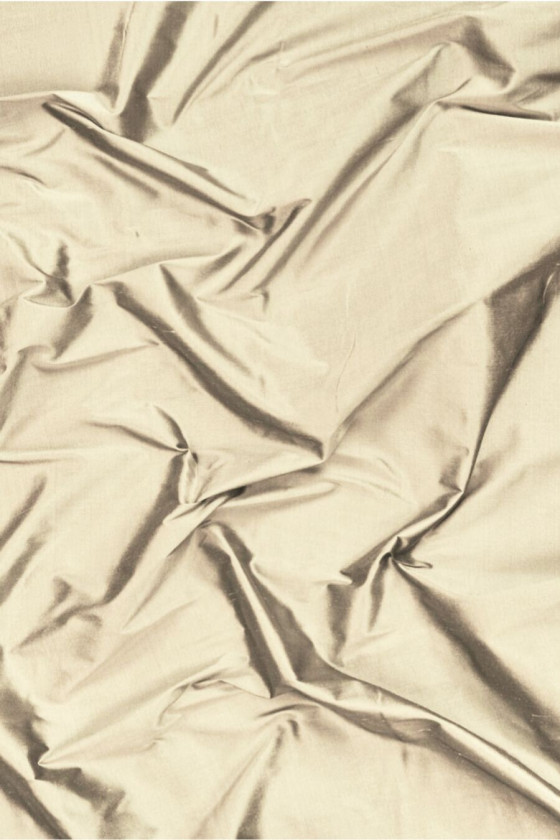 Champagne silk satin twill