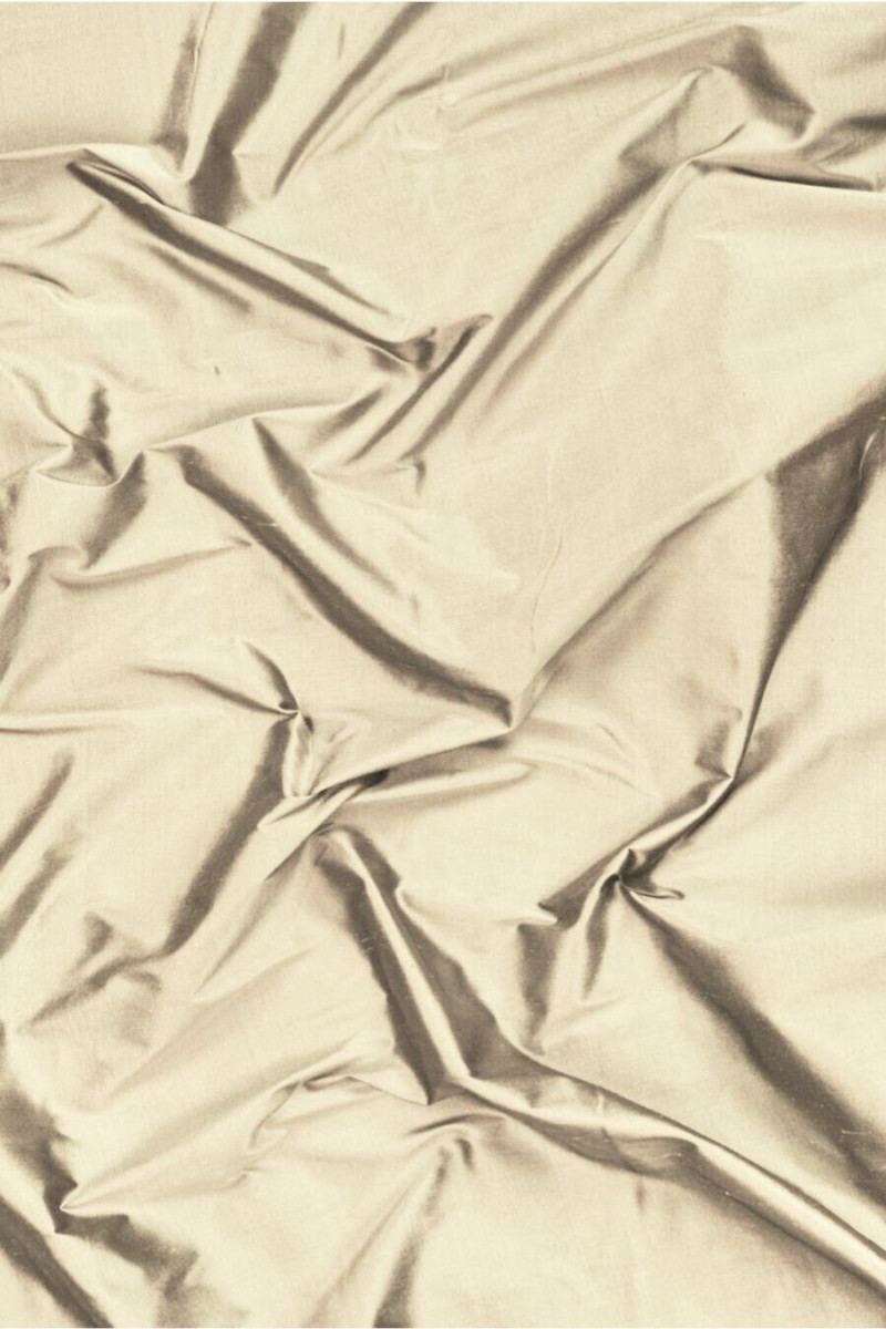 Szantung taftowy jedwabny szampański