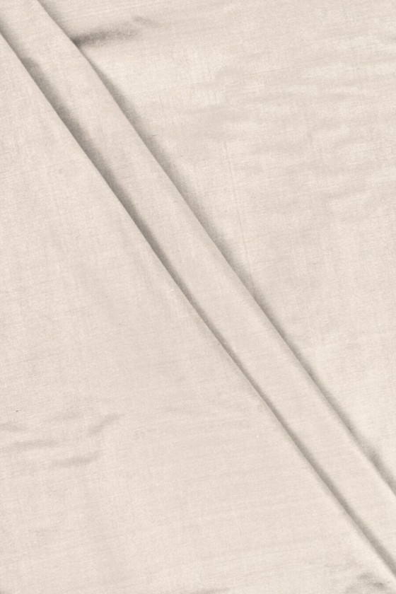 Szantung taftowy jedwabny perłowy