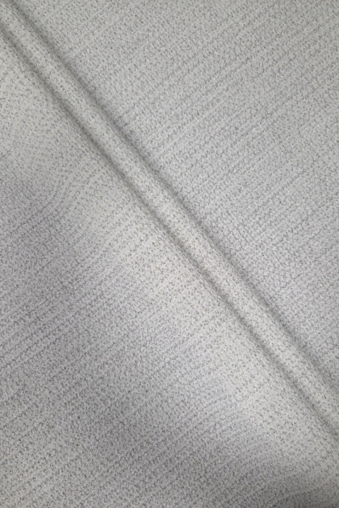 White and silver Chanel-style fabric