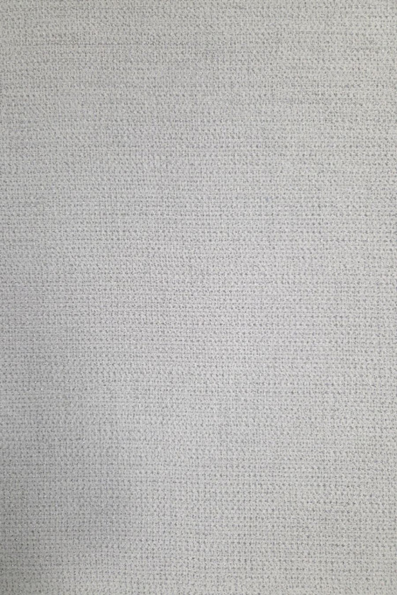 Chanel-type fabric white-silver