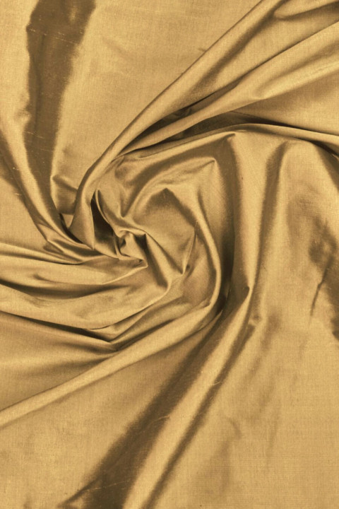 Silke shantung taft mørk beige