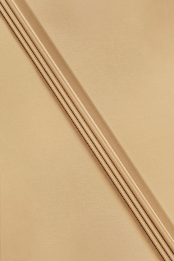 SATIN‑FINISH virgin wool šiltas smėlio spalvos KUPONAS 70 × 150 cm