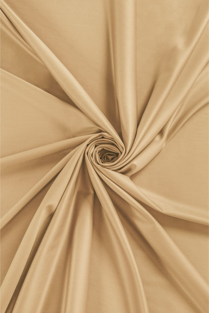 SUPER WEŁNA SATYNA ciepły beż KUPON 70cm