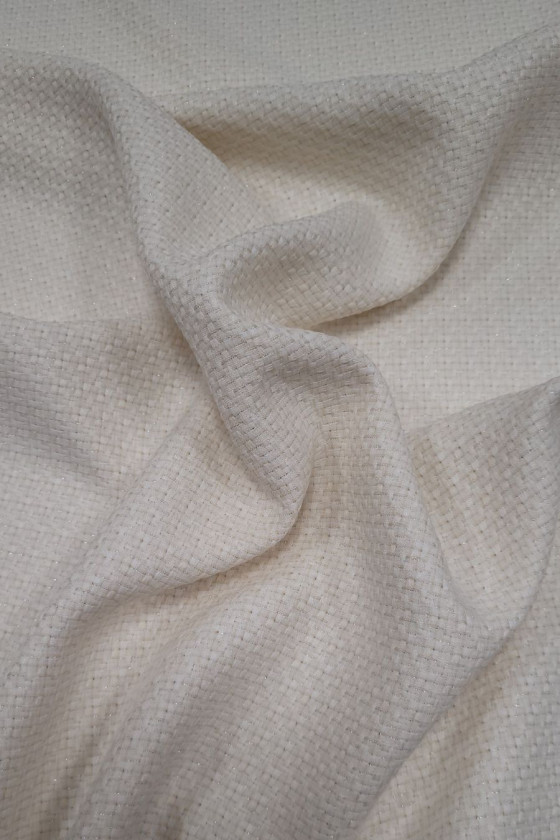 Tkanina typu chanel śmietanowa