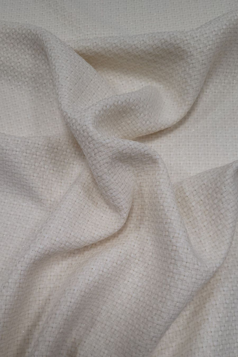 Tkanina typu chanel śmietanowa