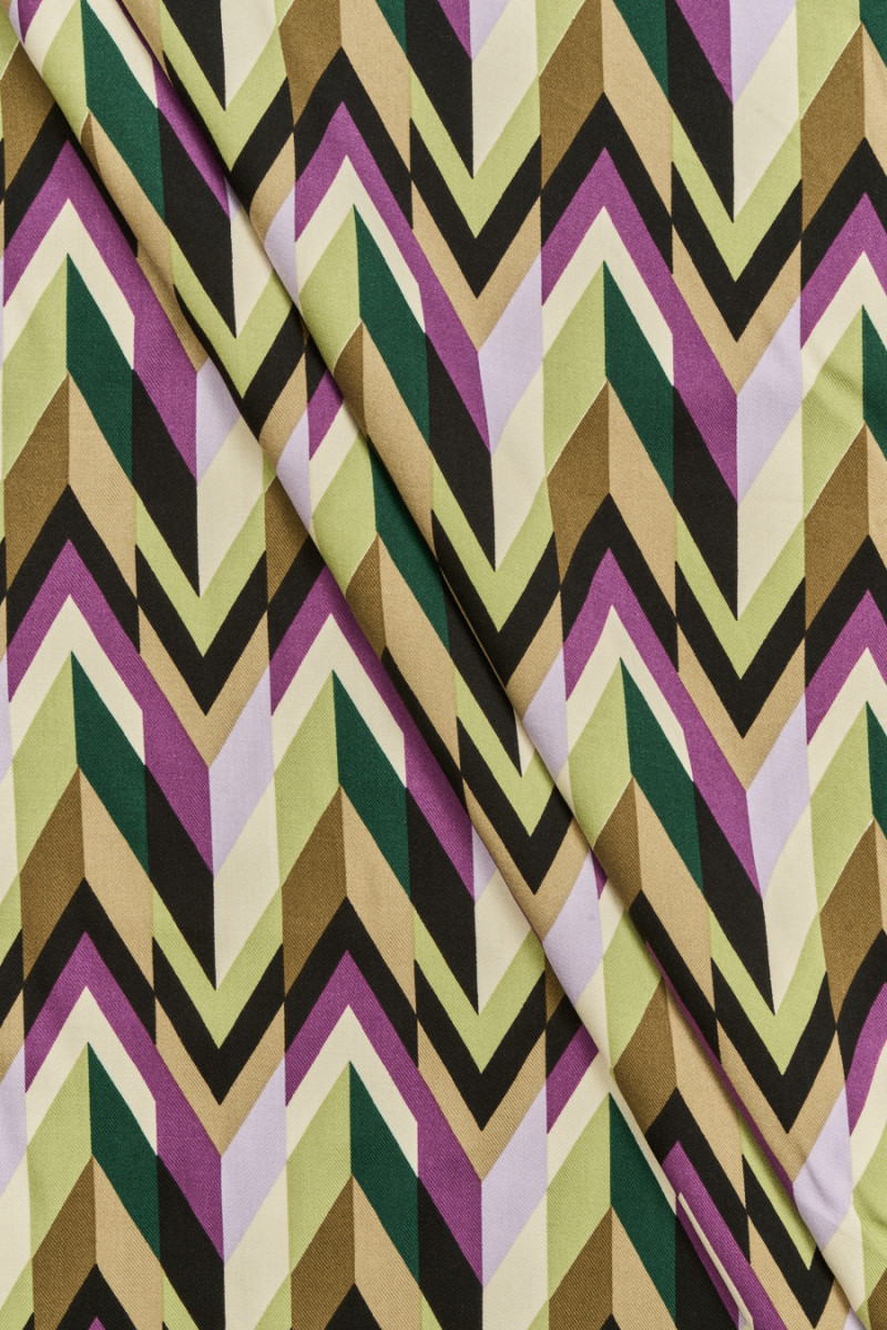 Wiskoza w kolorową jodełkę KUPON 130 cm