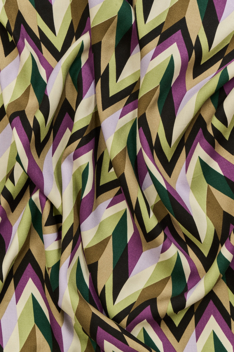 Wiskoza w kolorową jodełkę KUPON 130 cm