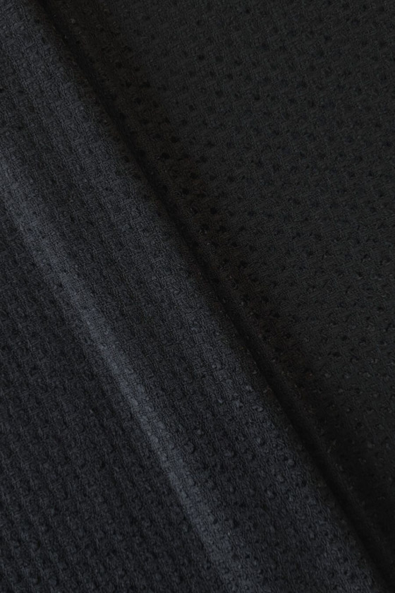 Tkanina typu chanel czarna gładka