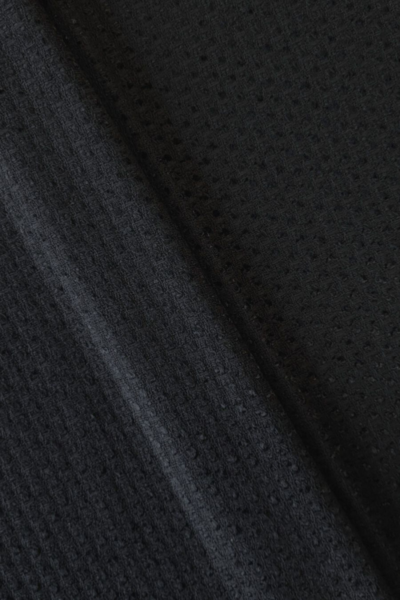 Tkanina typu chanel czarna gładka