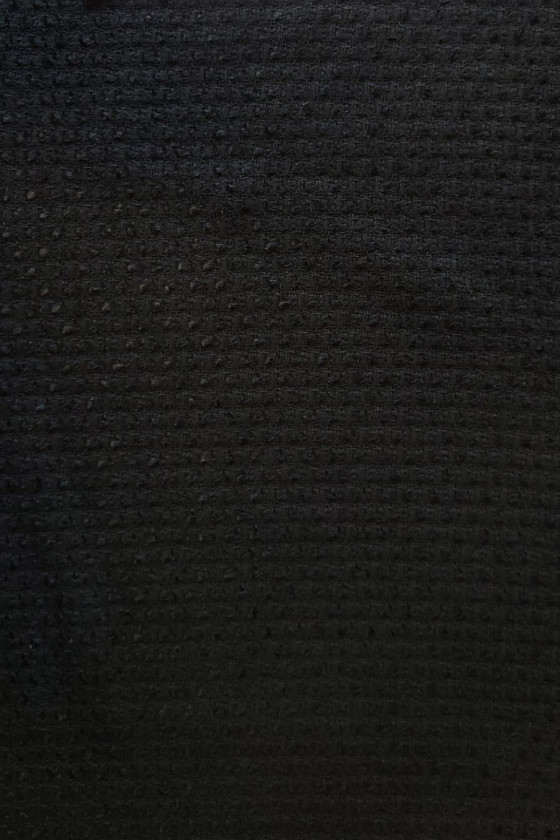 Tkanina typu chanel czarna gładka