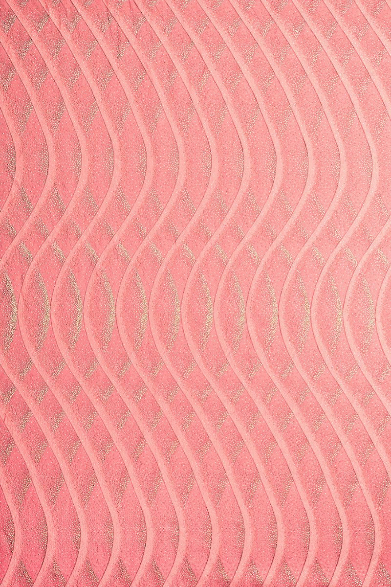 Żakard różowy nakrapiany srebrem KUPON 120 cm