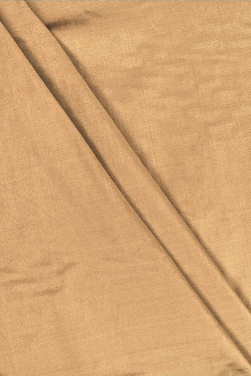 Szantung taftowy jedwabny kamelowy jasny