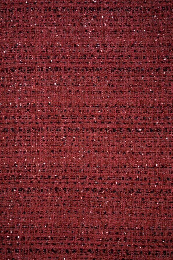 Tela tipo Chanel roja ladrillo
