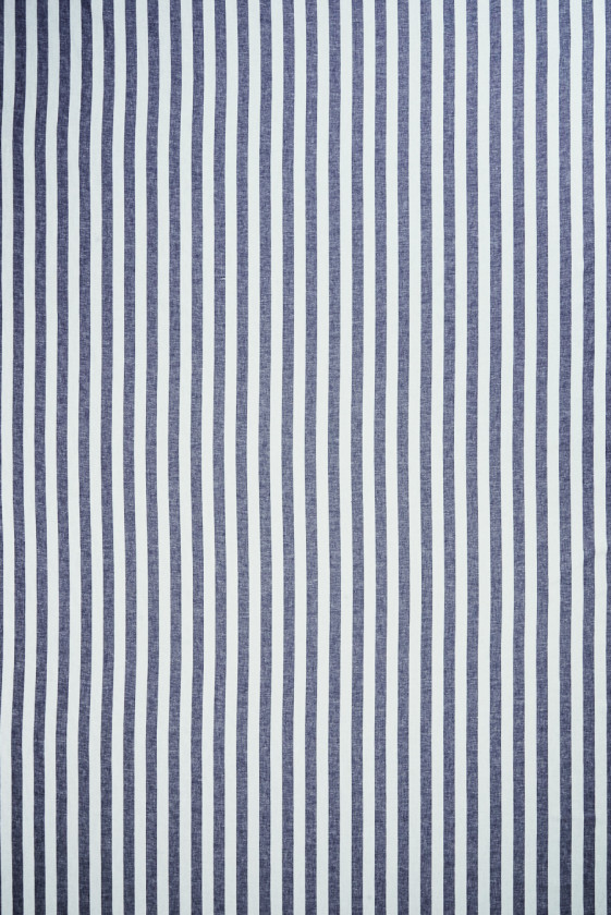 Len z wiskozą w paski granatowe