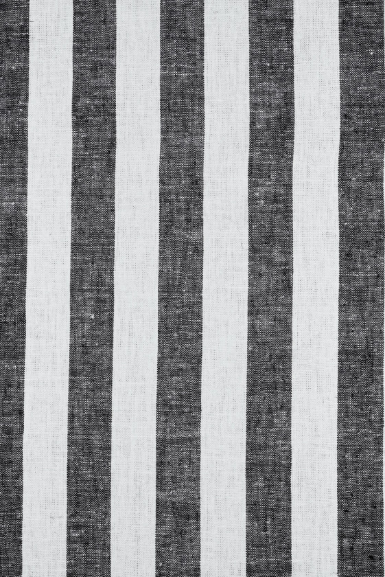 Len z wiskozą w paski granatowe