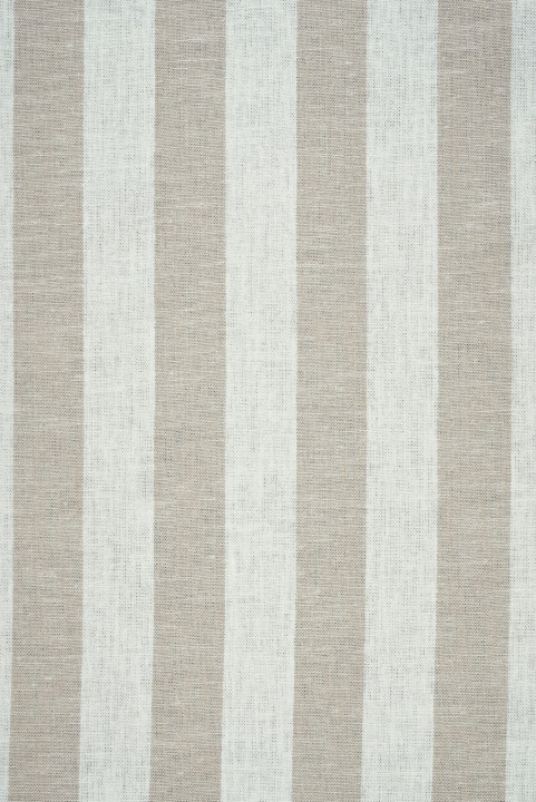 Hør med viskose i beige striber