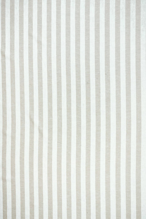 Hør med viskose i beige striber