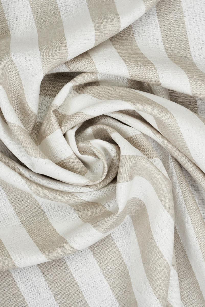 Len z wiskozą w paski beżowe