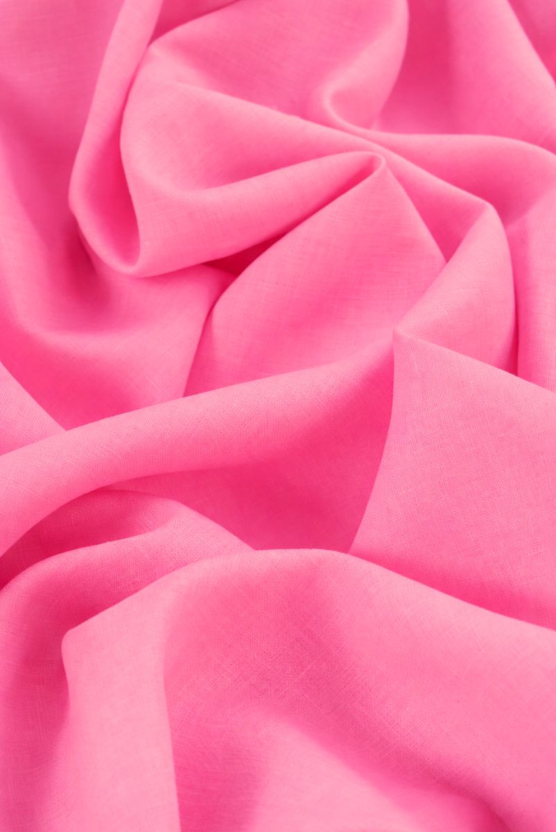 Len naturalny MARIA - cukierkowy róż