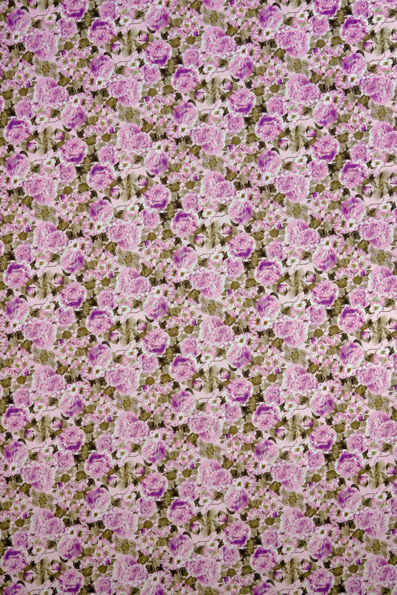Bawełna w fioletowe kwiaty