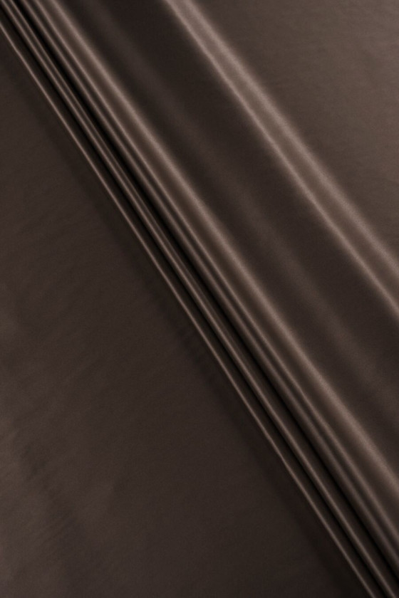 Satyna jedwabna el. gorzka czekolada KUPON 90cm