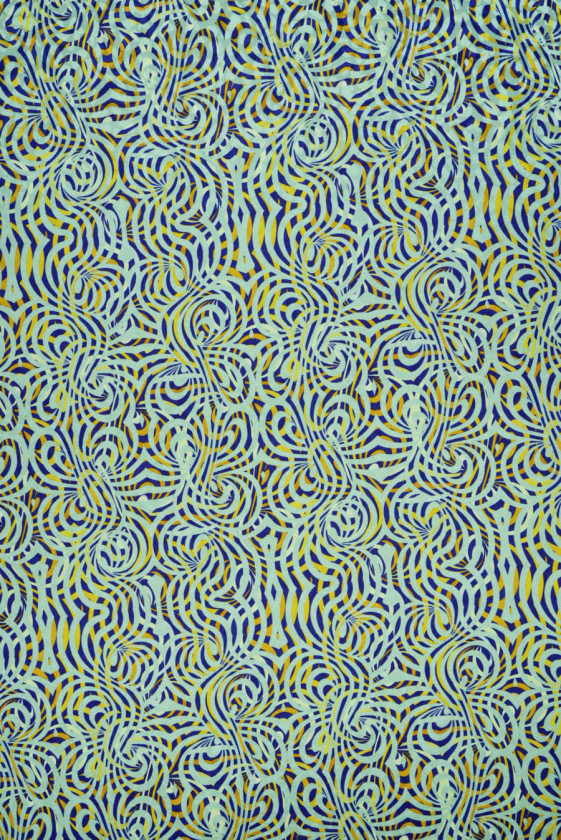 Jacquard-silke med geometrisk mønster