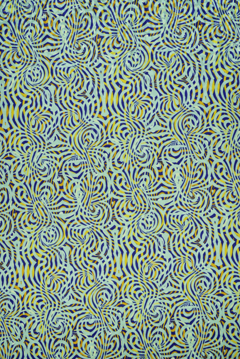 Seidenjacquard mit geometrischem Muster