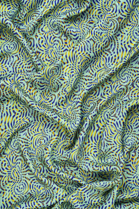 Jedwab żakardowy geometryczny