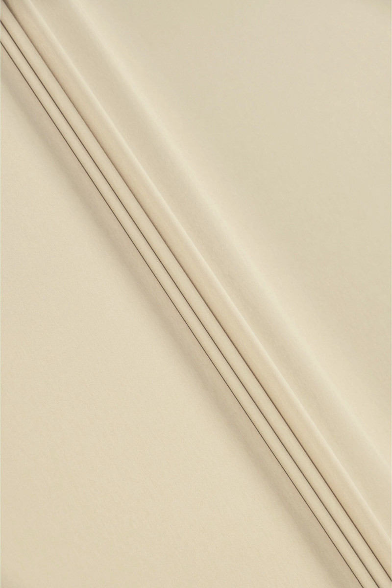 Bomuld elastisk lys, kold beige KUPON 110cm