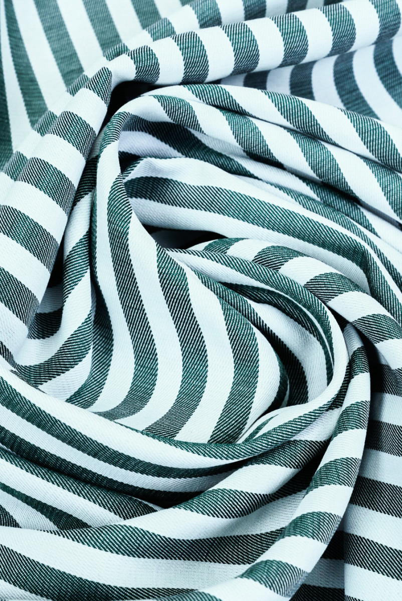 Viscose met groene strepen