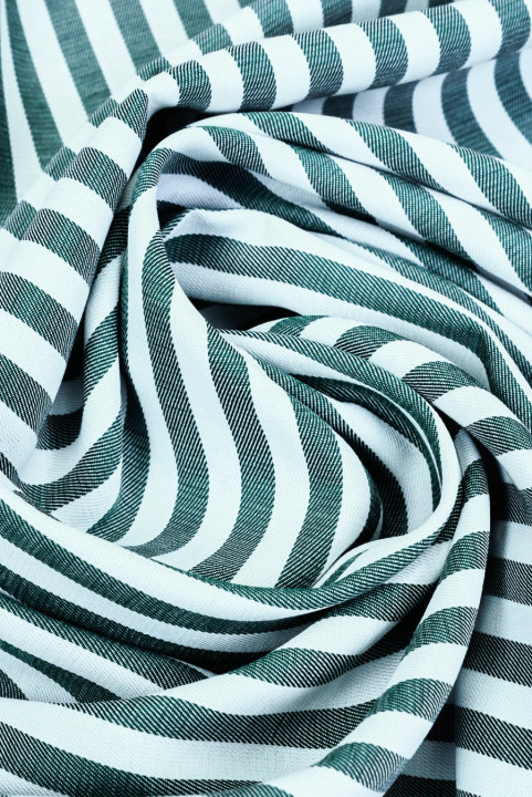 Viscose à rayures vertes