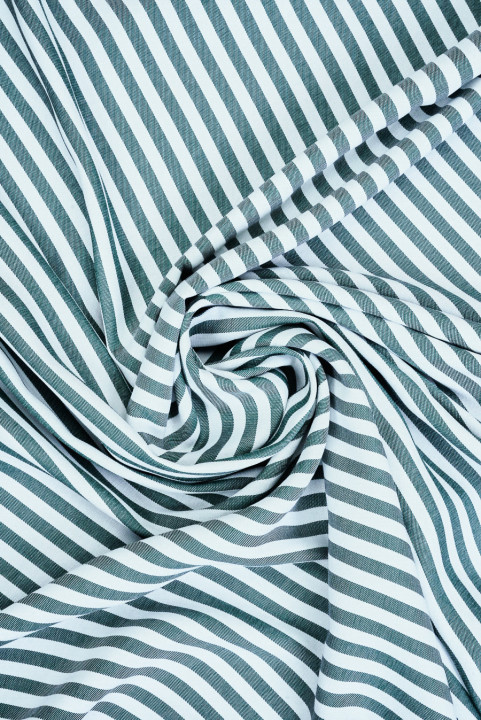 Viscose à rayures vertes