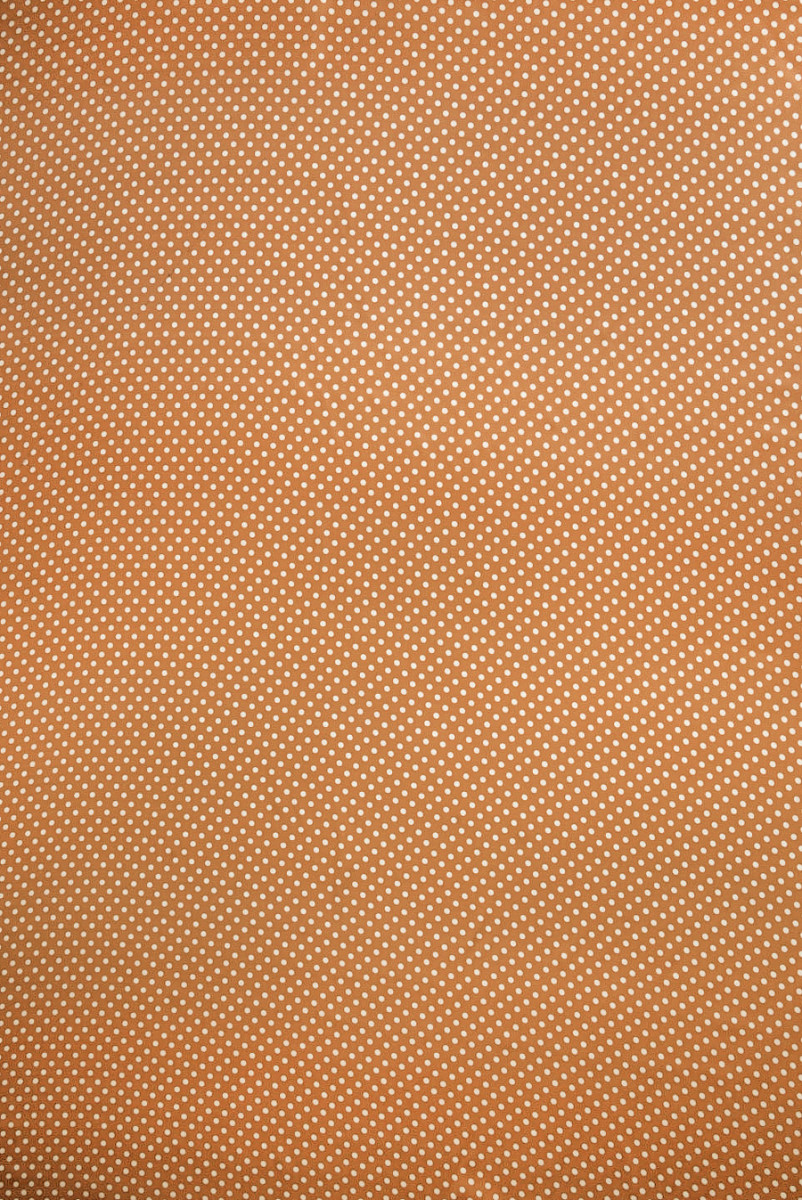 Satyna wiskozowa w kropki kamelowa