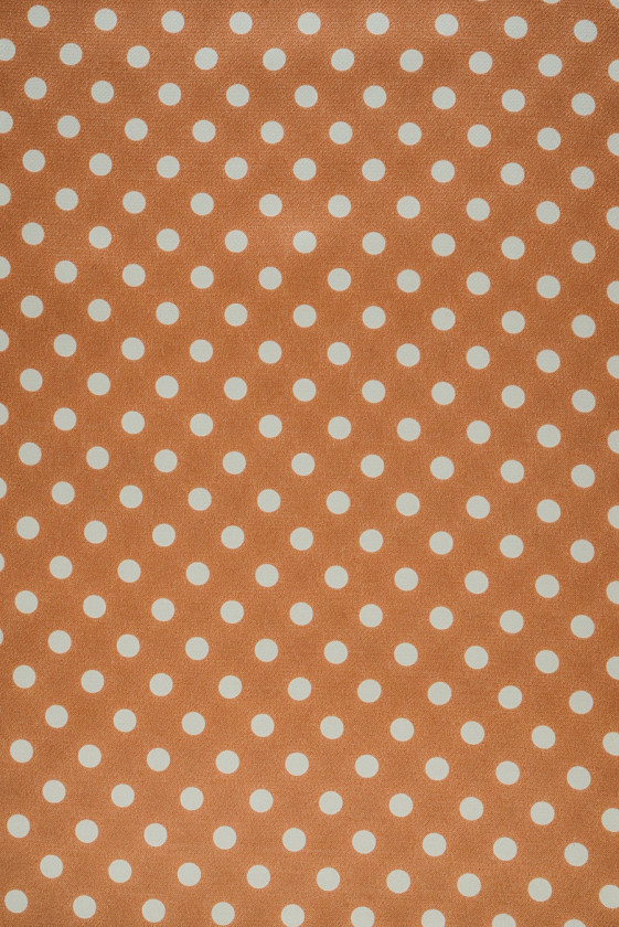 Satyna wiskozowa w kropki kamelowa