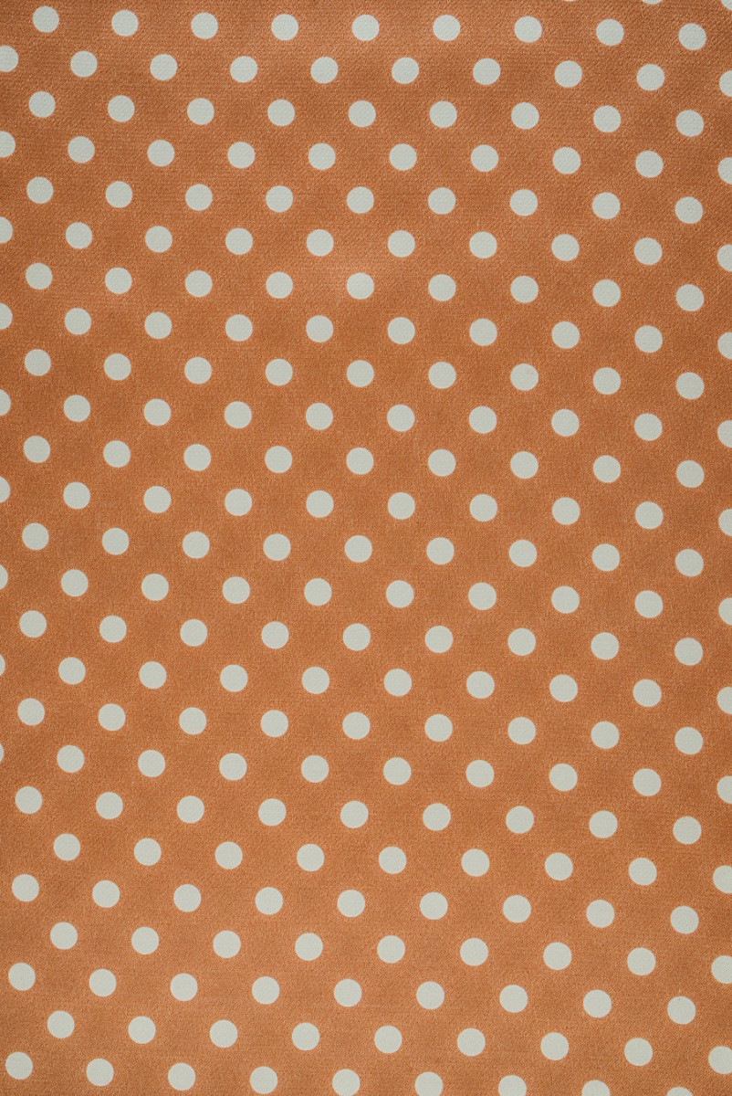 Satyna wiskozowa w kropki kamelowa