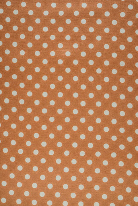 Satin de viscose à pois camel
