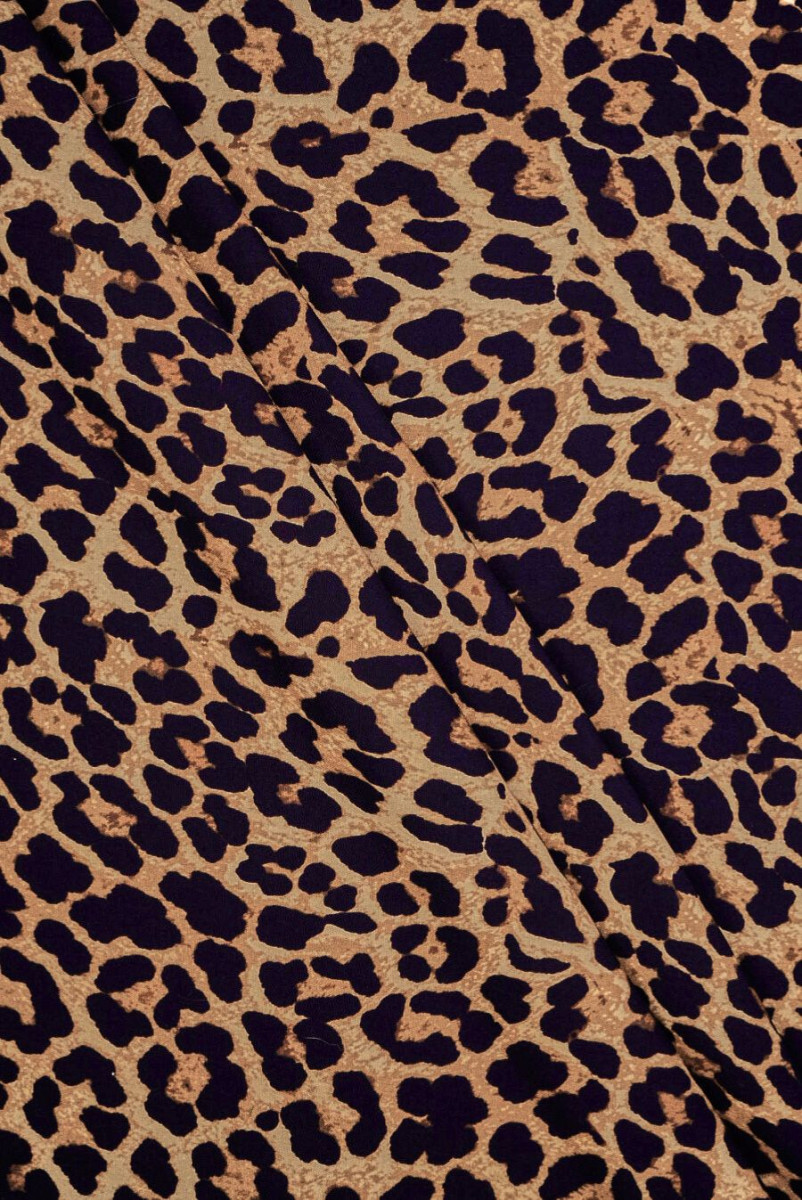 Viskóza s leopardím vzorem