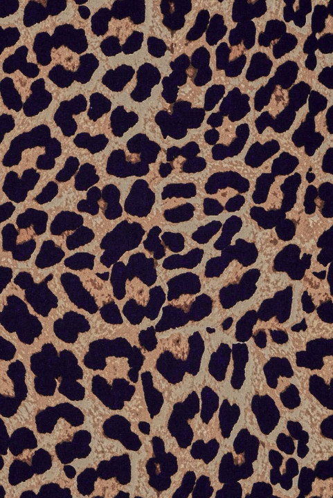 Viskose med leopardmønster