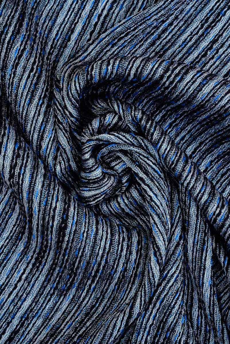 Tkanina typu chanel szaro-czarna