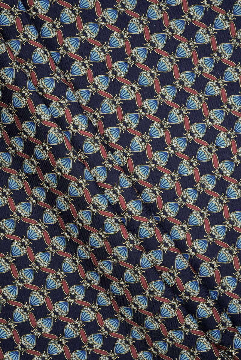 Bawełna jak jeans z drobnym wzorem