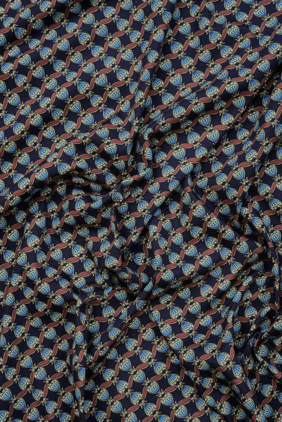 Bawełna jak jeans z drobnym wzorem