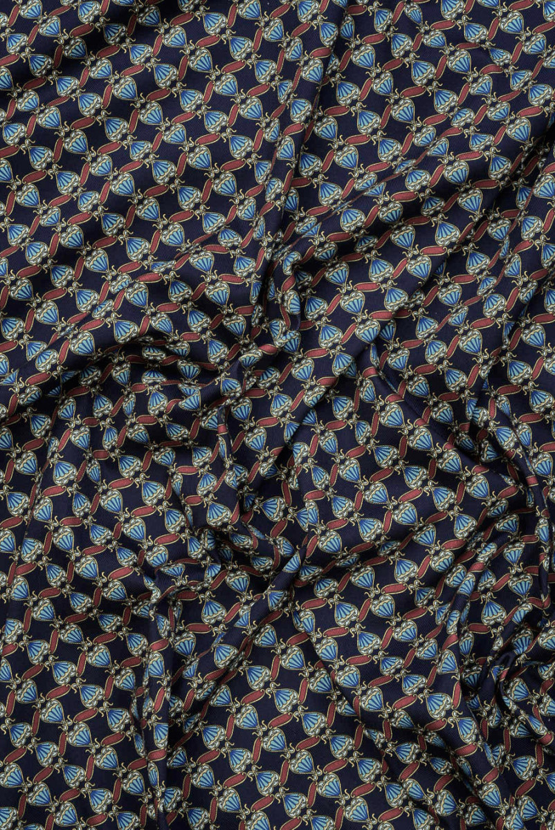 Bawełna jak jeans z drobnym wzorem