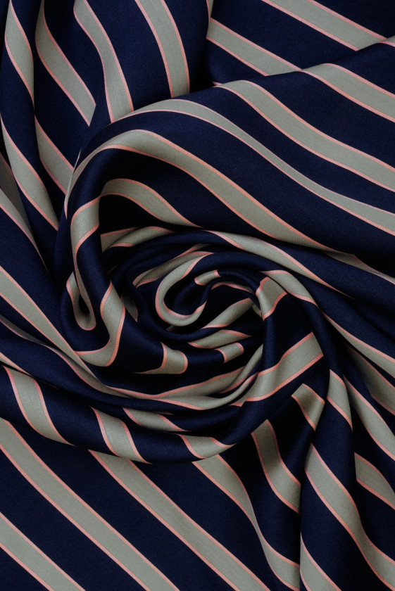 Bawełna z wiskozą w paski