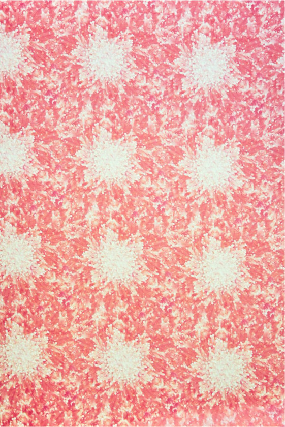 Organza jedwabna w kwiaty