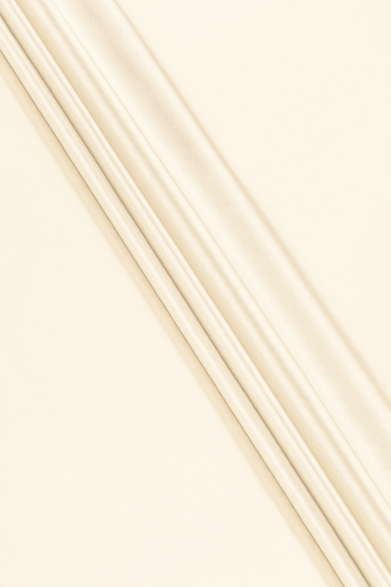 Satyna wiskozowa ecru KUPON 80cm