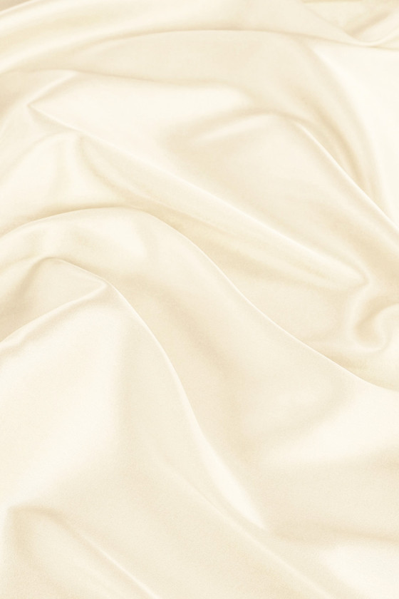 Satyna wiskozowa ecru KUPON 80cm