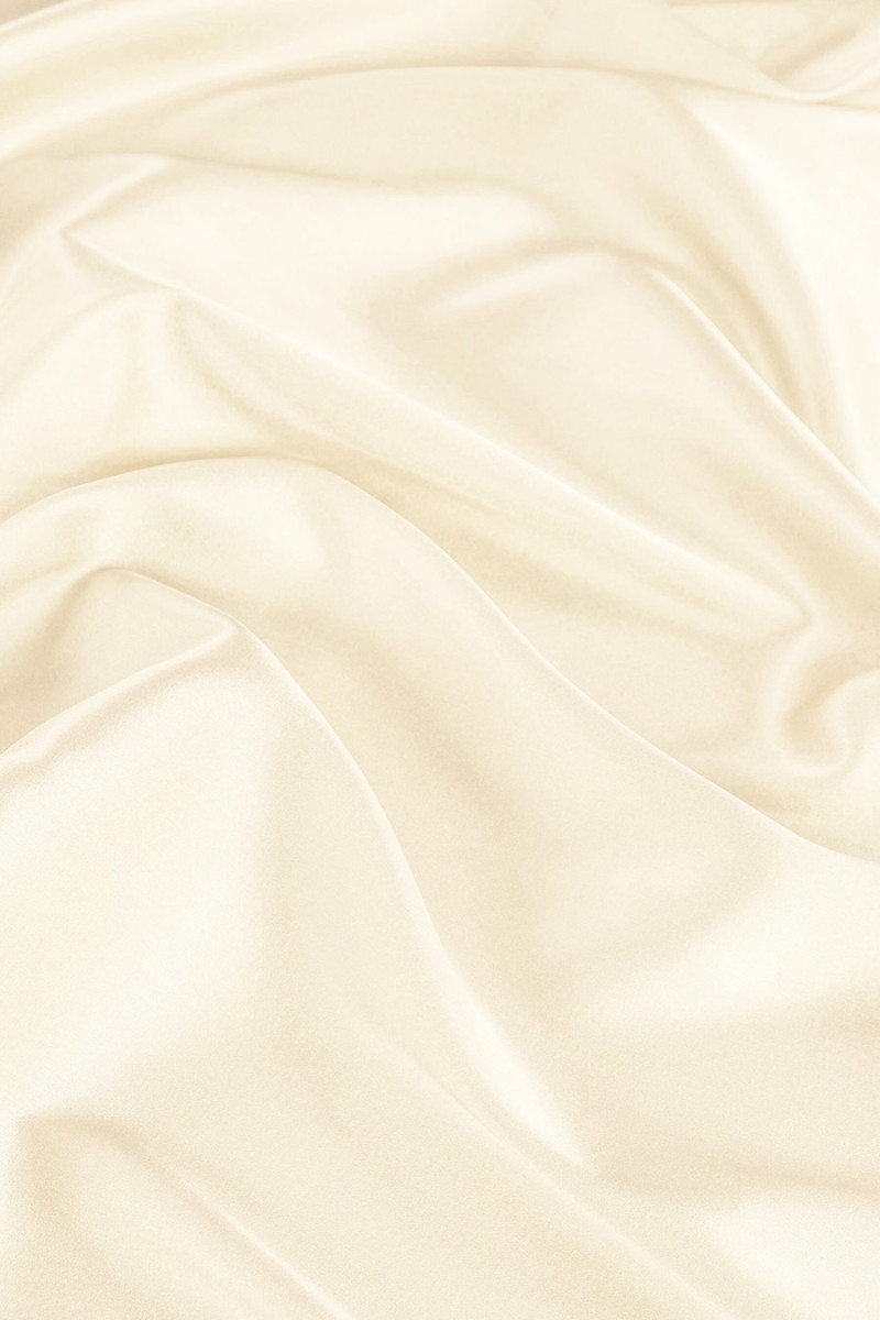 Satyna wiskozowa ecru KUPON 80cm